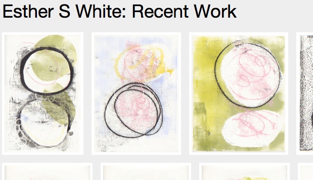Screenshot of Esther S White: Recent Work Screenshot of Esther S White: Recent Work